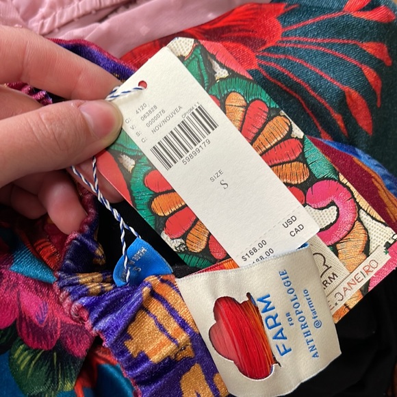 FARM RIO Anthropologie Floral Boho Midi Skirt - Picture 7 of 7